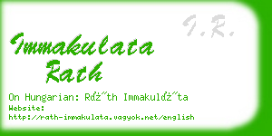 immakulata rath business card